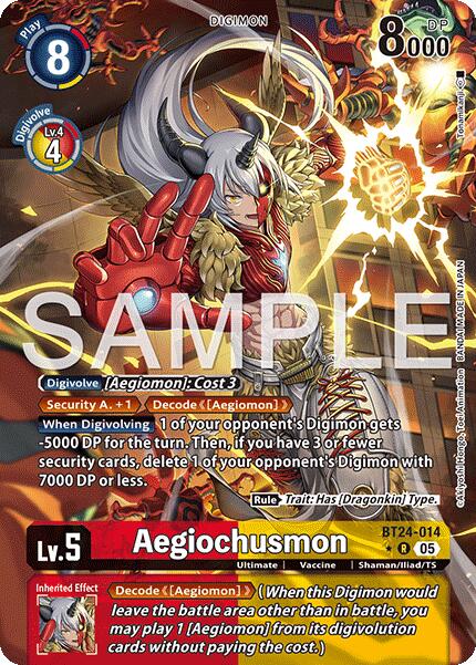 Aegiochusmon (Alternate Art) [BT24-014 R] [Time Stranger] Foil
