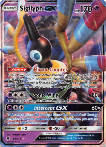 Sigilyph GX (098/214) [Sun & Moon: Lost Thunder]