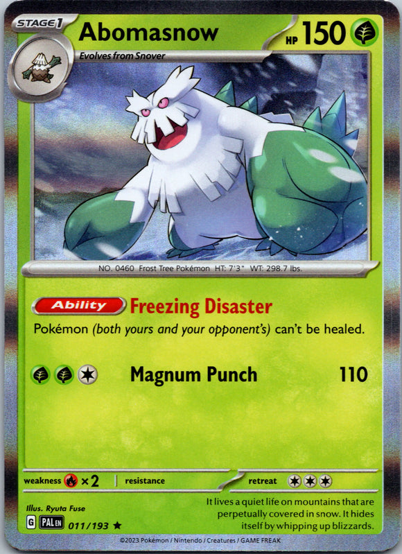 Abomasnow [011/193] [Paldea Evolved] Holofoil
