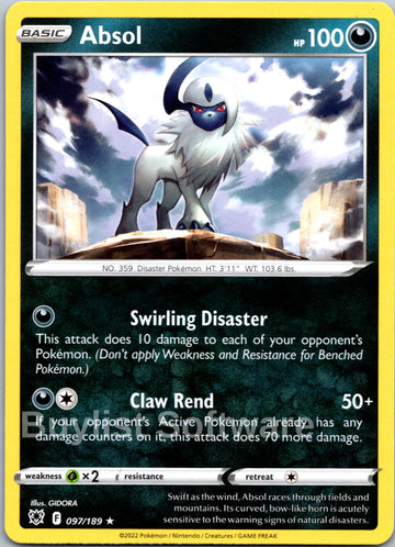 Absol [097/189] [Astral Radiance] Reverse Holofoil