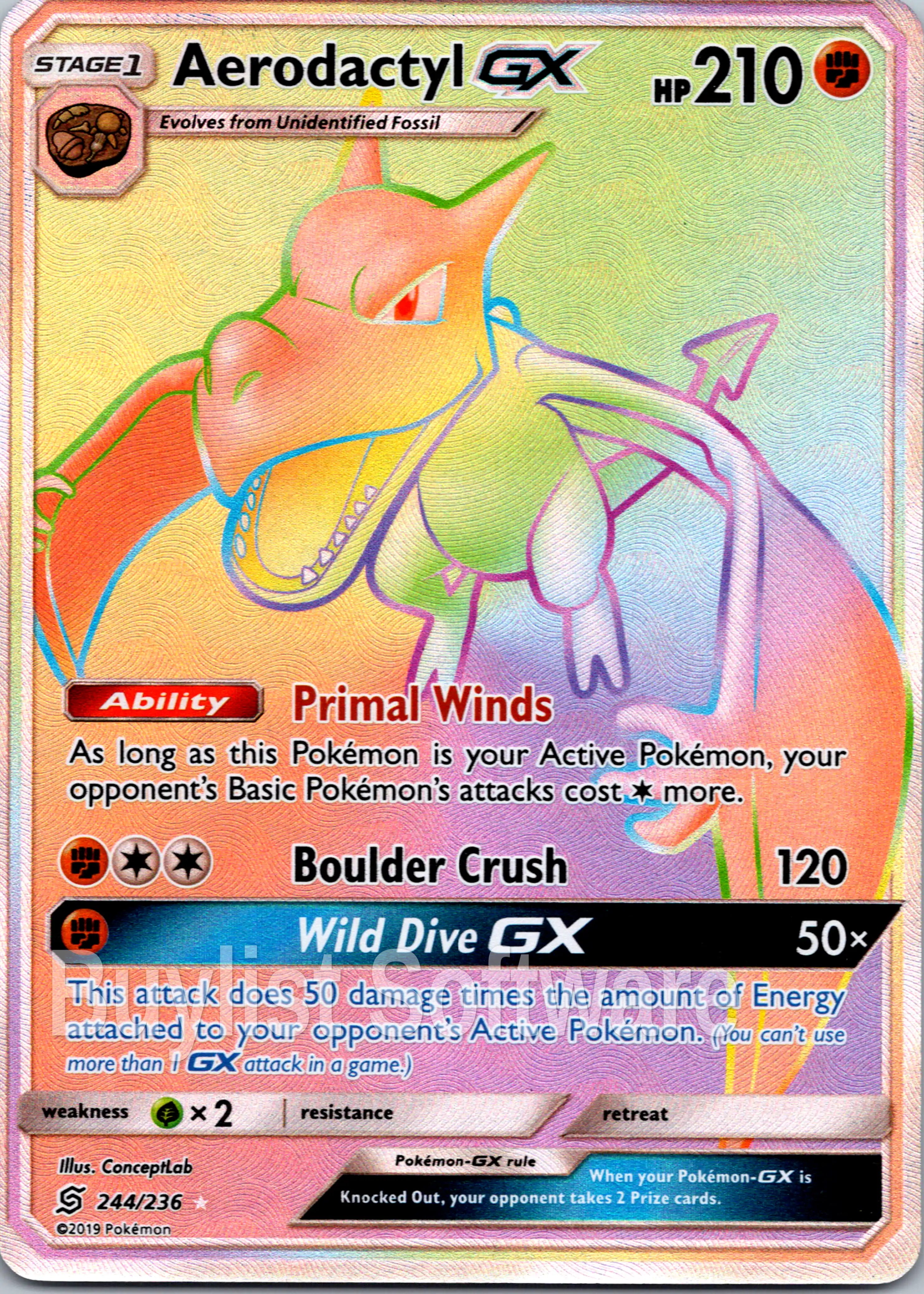 Aerodactyl GX [244/236] [Unified Minds] Holofoil