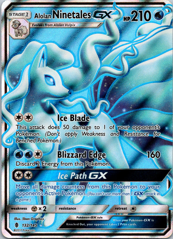 Alolan Ninetales GX (Full Art) [132/145] [Guardians Rising] Holofoil