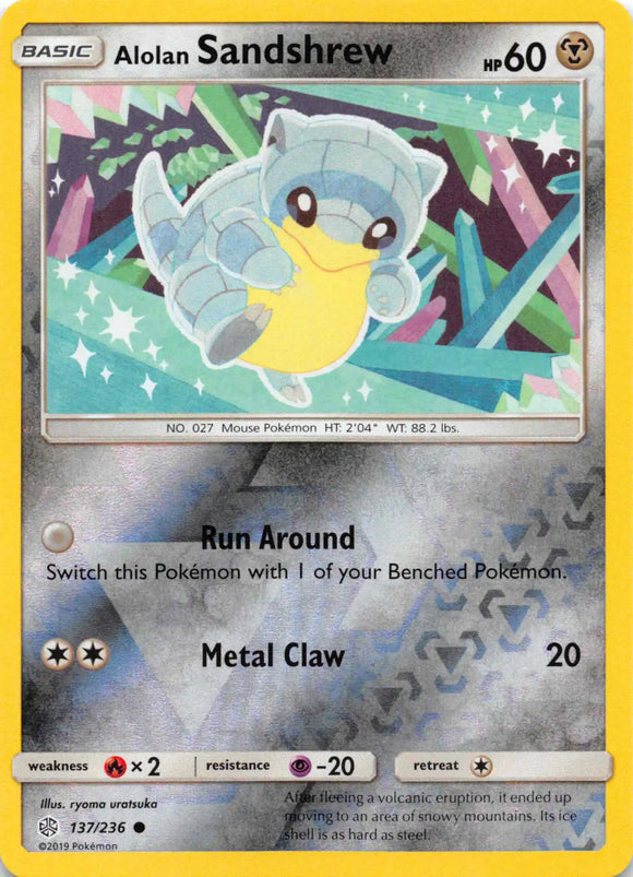 Alolan Sandshrew [137/236] [Cosmic Eclipse] Reverse Holofoil