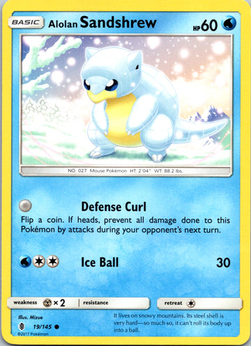 Alolan Sandshrew [19/145] [Guardians Rising]
