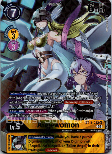 Angewomon (Alternate Art) [BT11-042 R] [Dimensional Phase] Foil