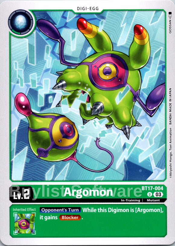 Argomon - BT17-004 [BT17-004-U] [Secret Crisis] Normal
