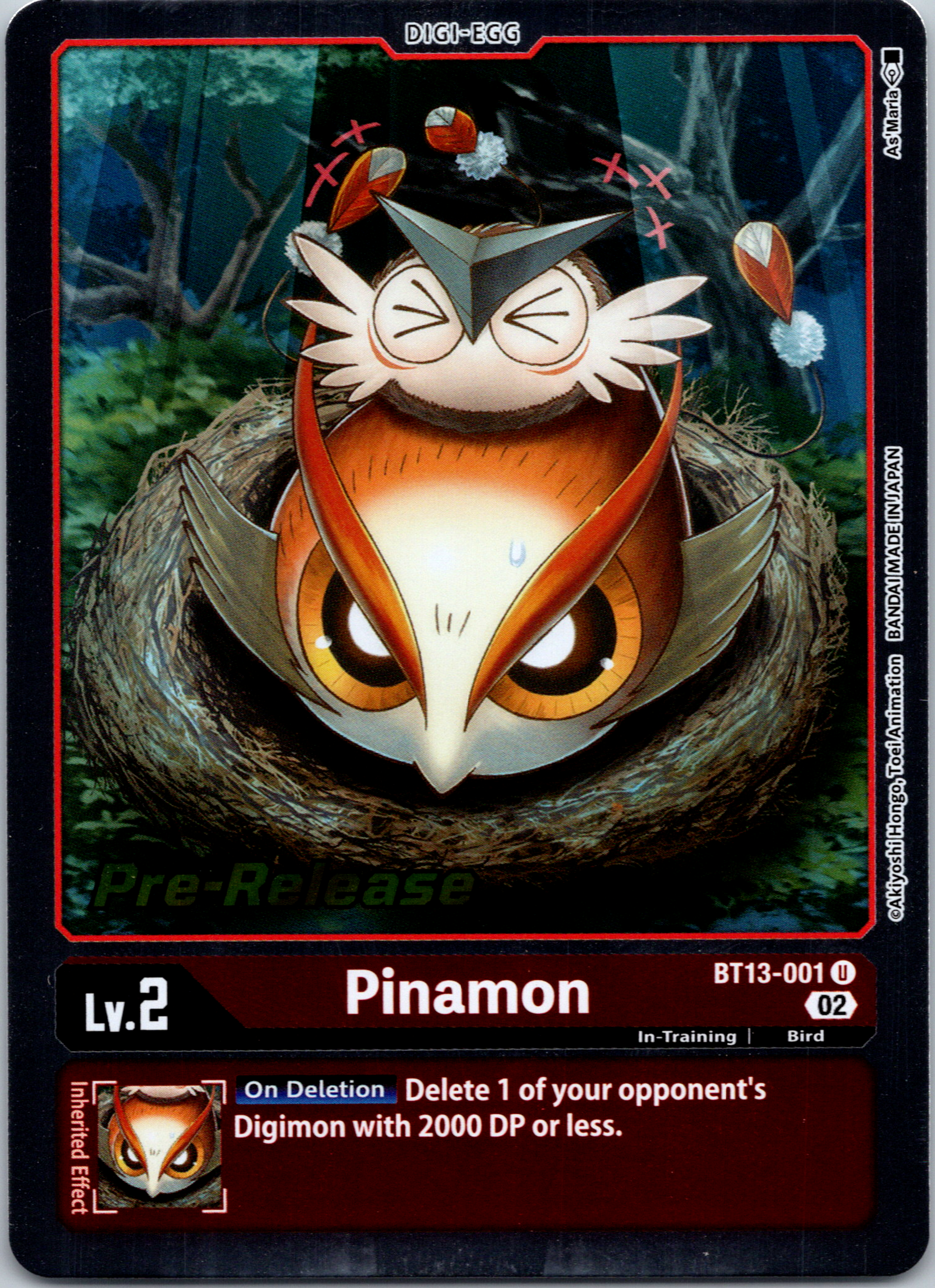 Pinamon [BT13-001] [Versus Royal Knight Booster Pre-Release Cards] Foil