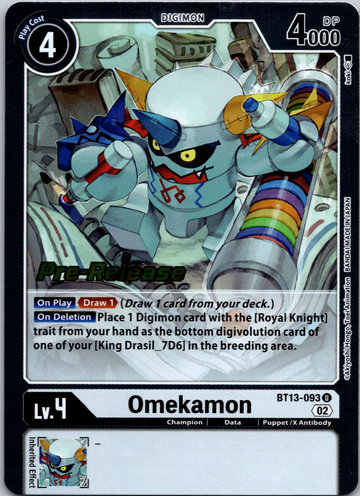 Omekamon [BT13-093] [Versus Royal Knight Pre-Release Cards] Foil
