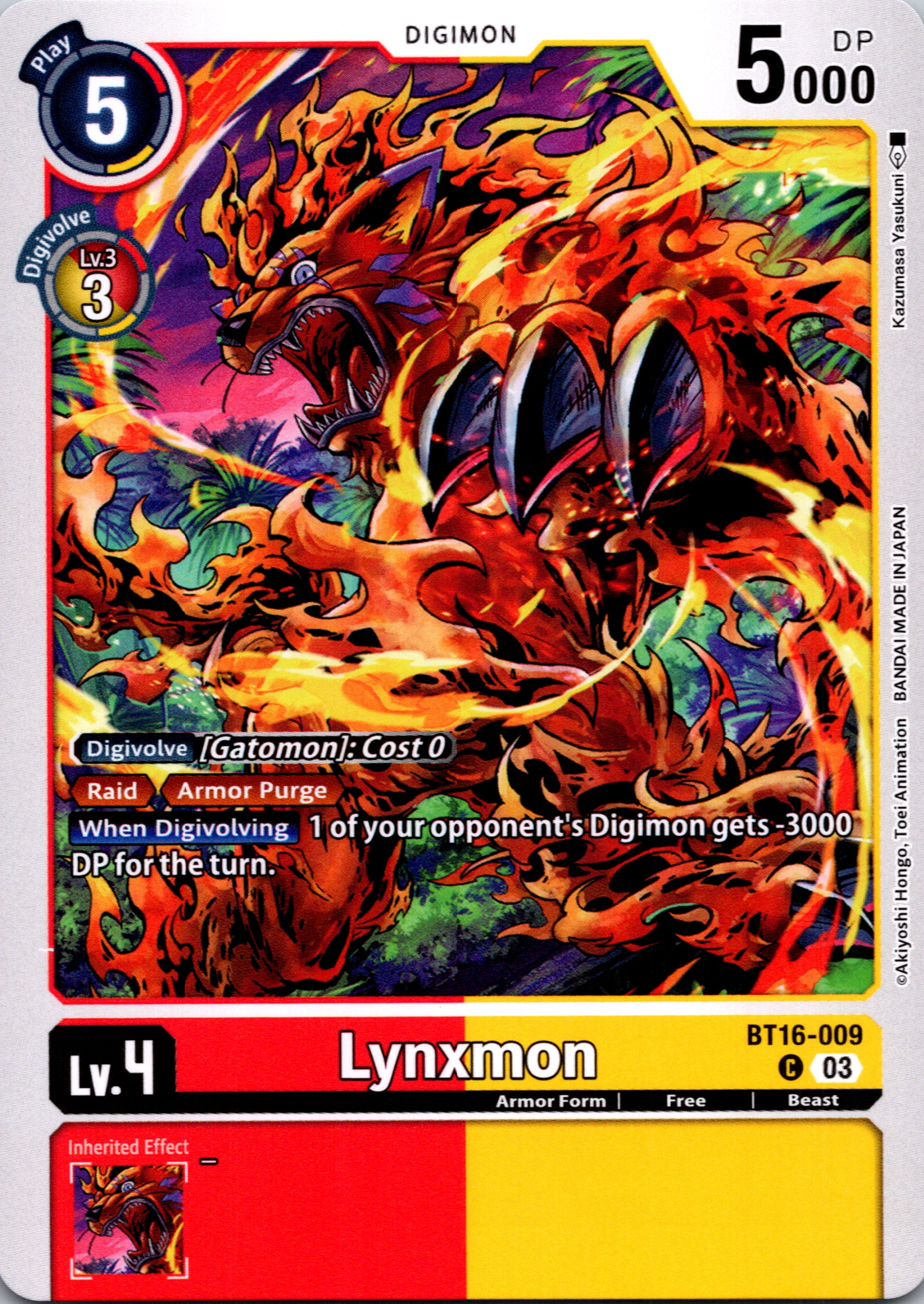 Lynxmon [BT16-009-C] [Beginning Observer] Normal