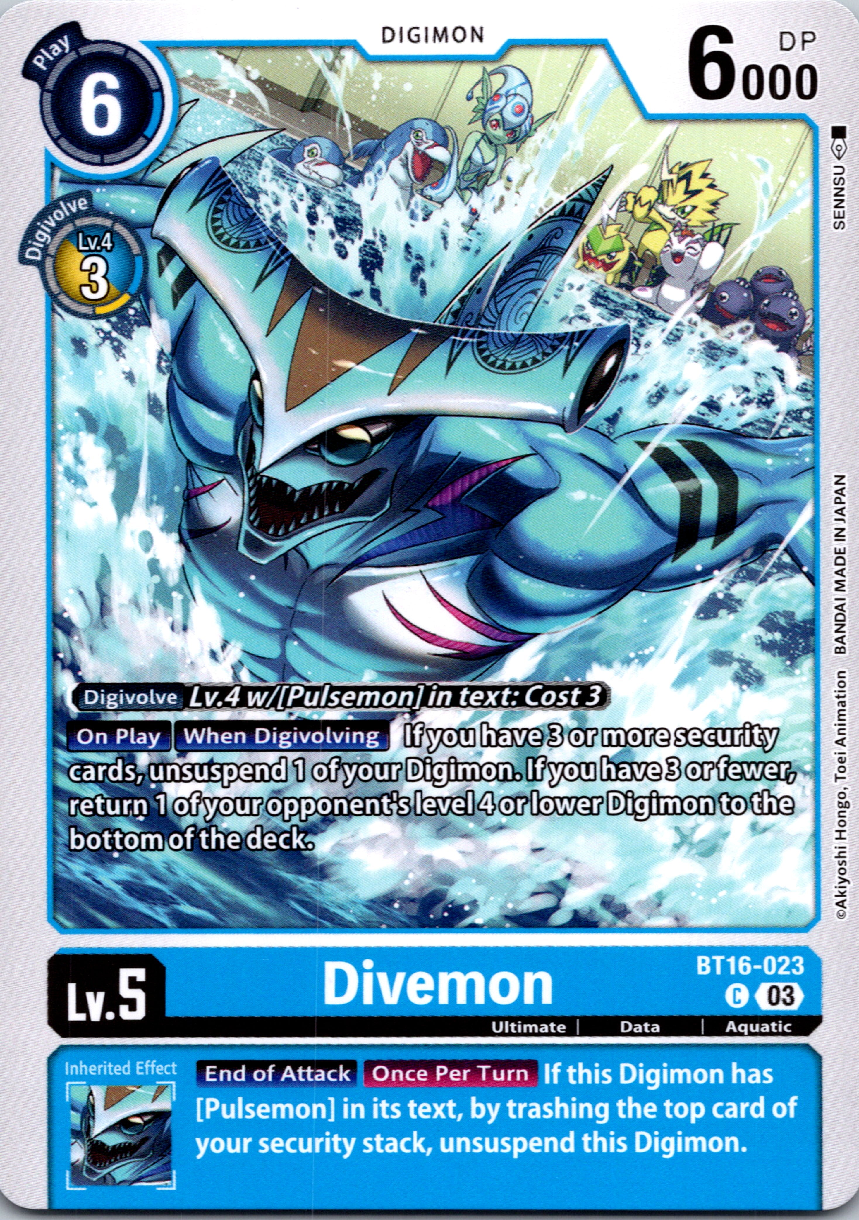 Divemon [BT16-023-C] [Beginning Observer] Normal