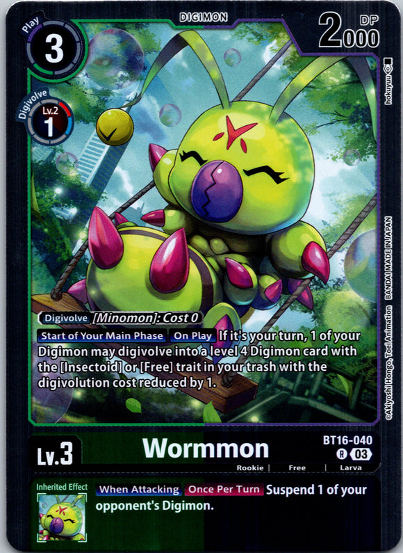 Wormmon [BT16-040-R] [Beginning Observer] Foil