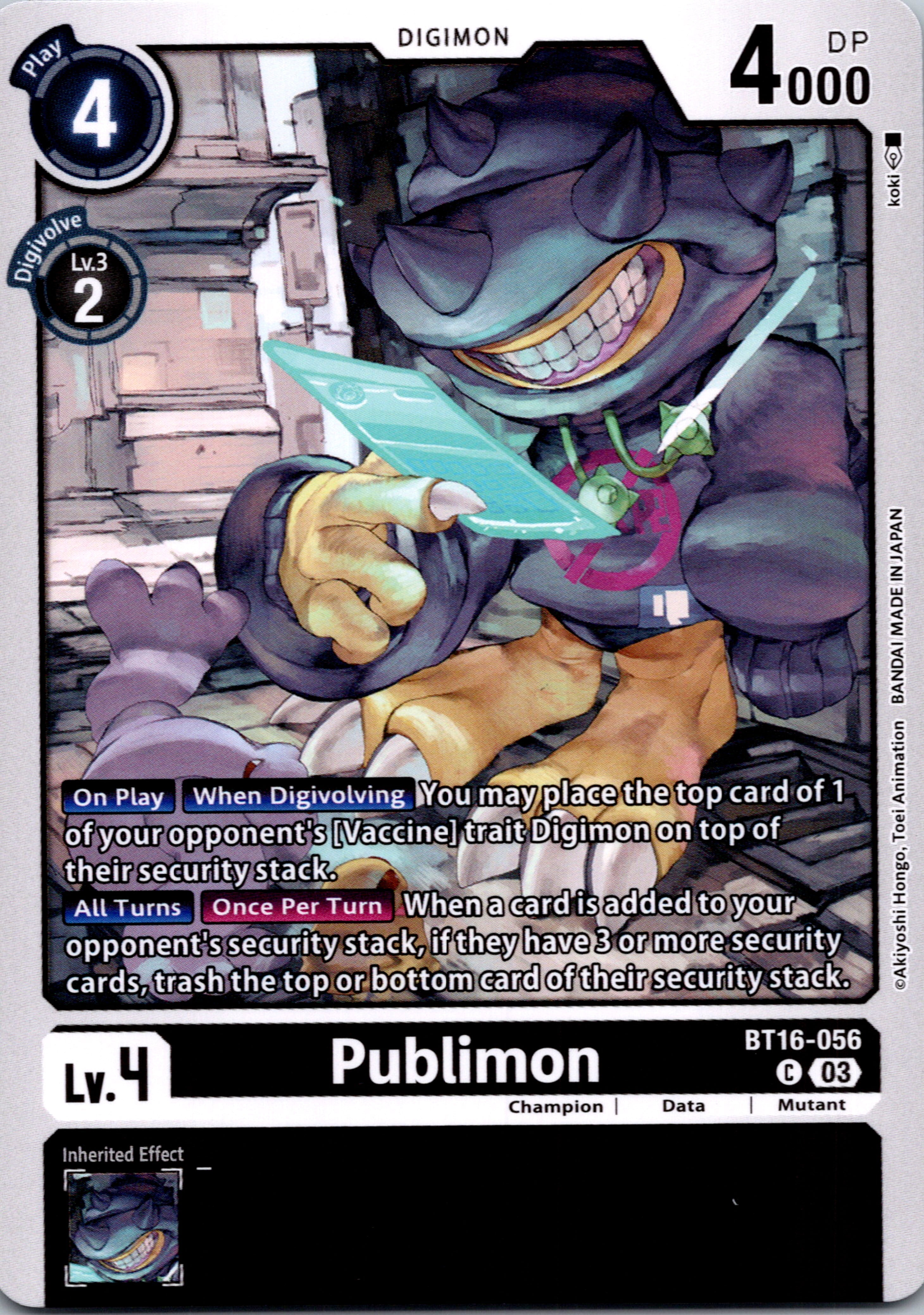 Publimon [BT16-056-C] [Beginning Observer] Normal