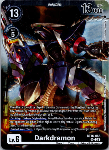 Darkdramon [BT16-065-R] [Beginning Observer] Foil