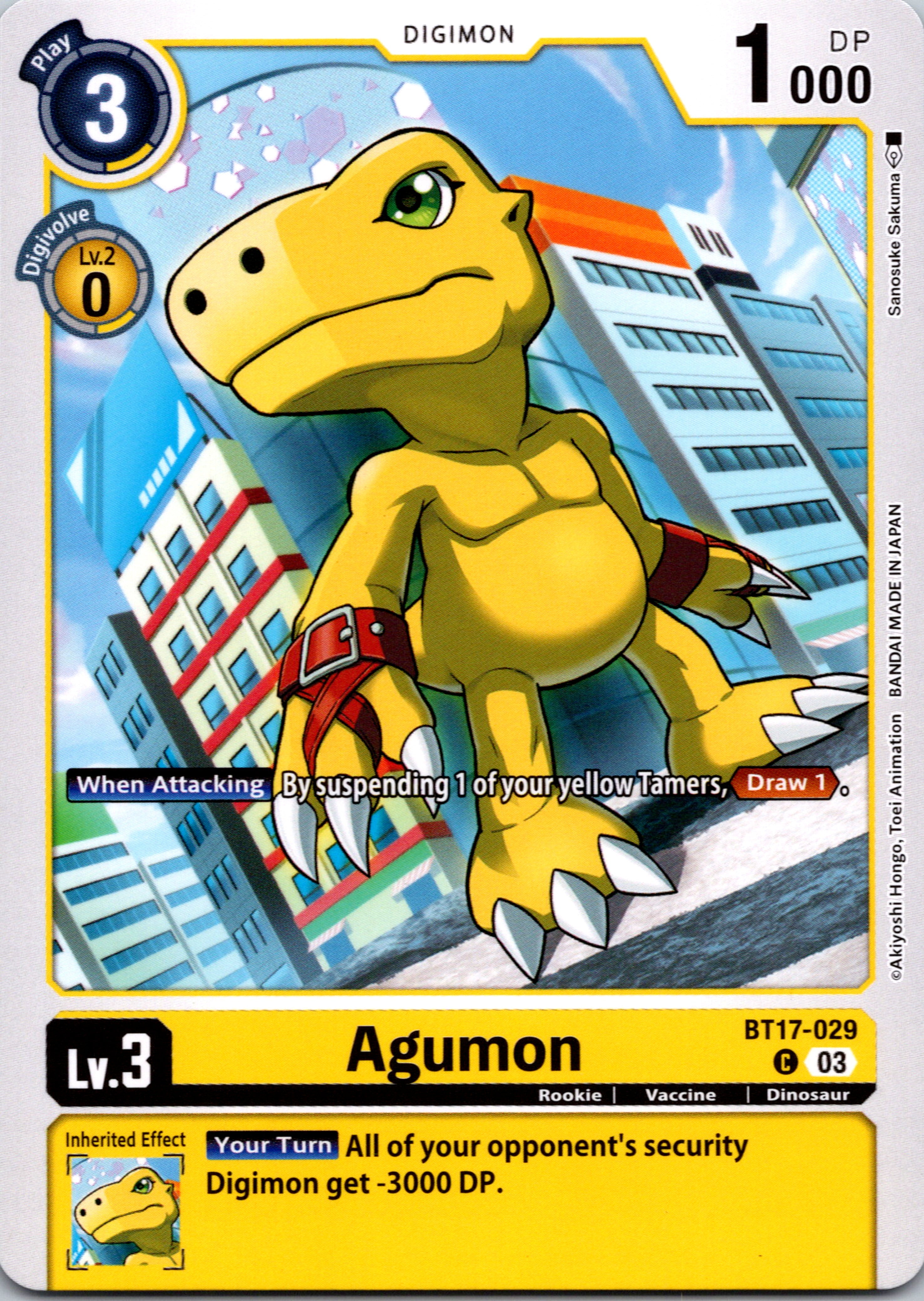 Agumon - BT17-029 [BT17-029-C] [Secret Crisis] Normal