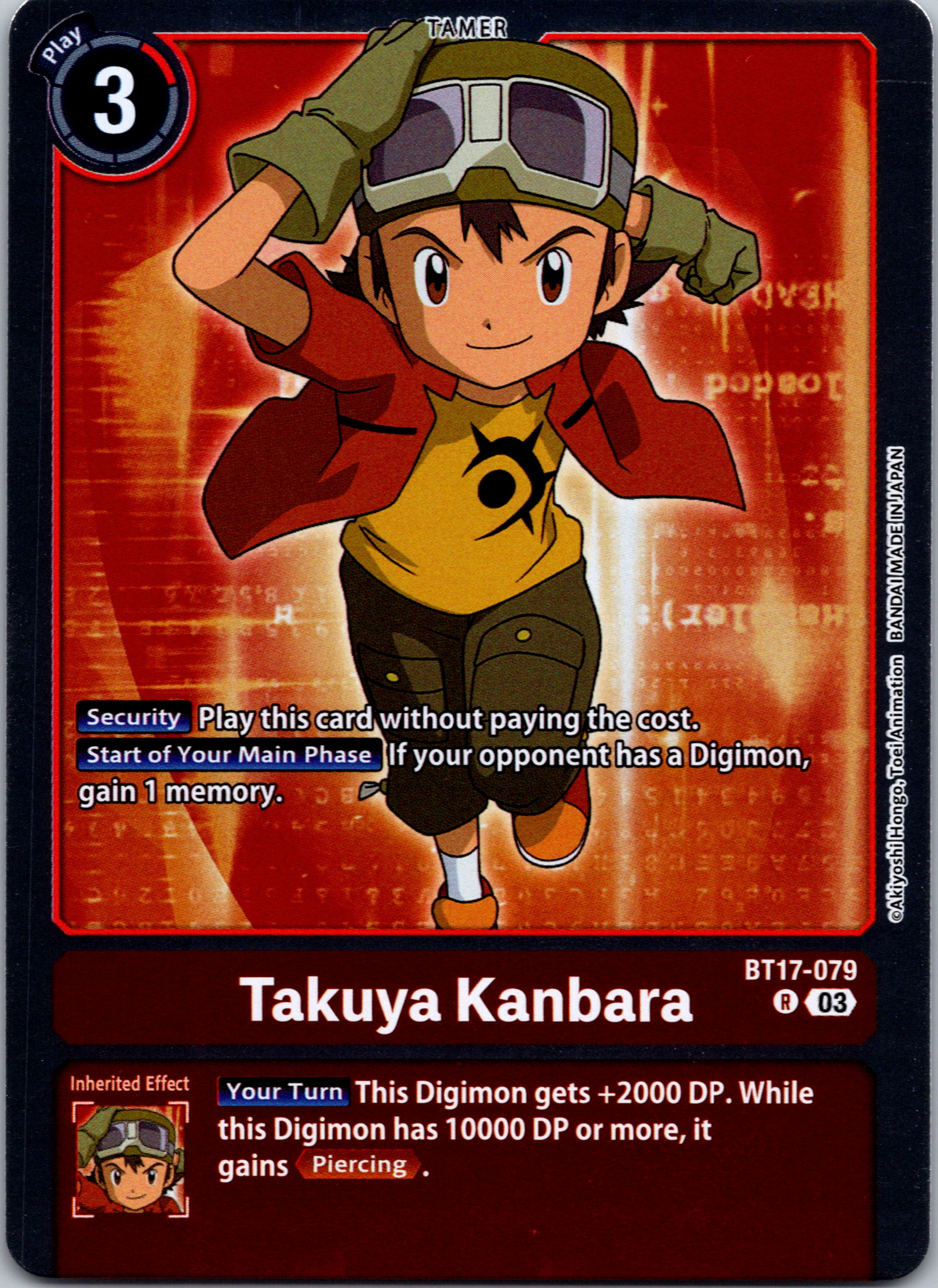 Takuya Kanbara [BT17-079-R] [Secret Crisis] Foil