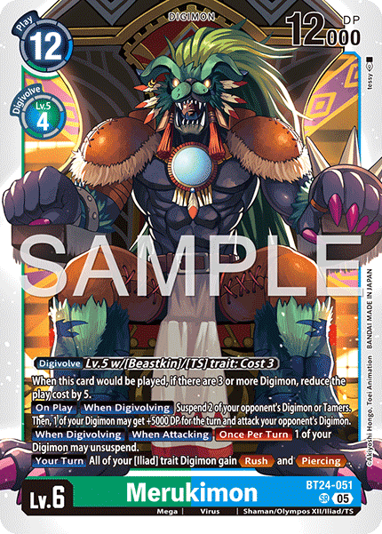 Merukimon [BT24-051 SR] [Time Stranger] Foil