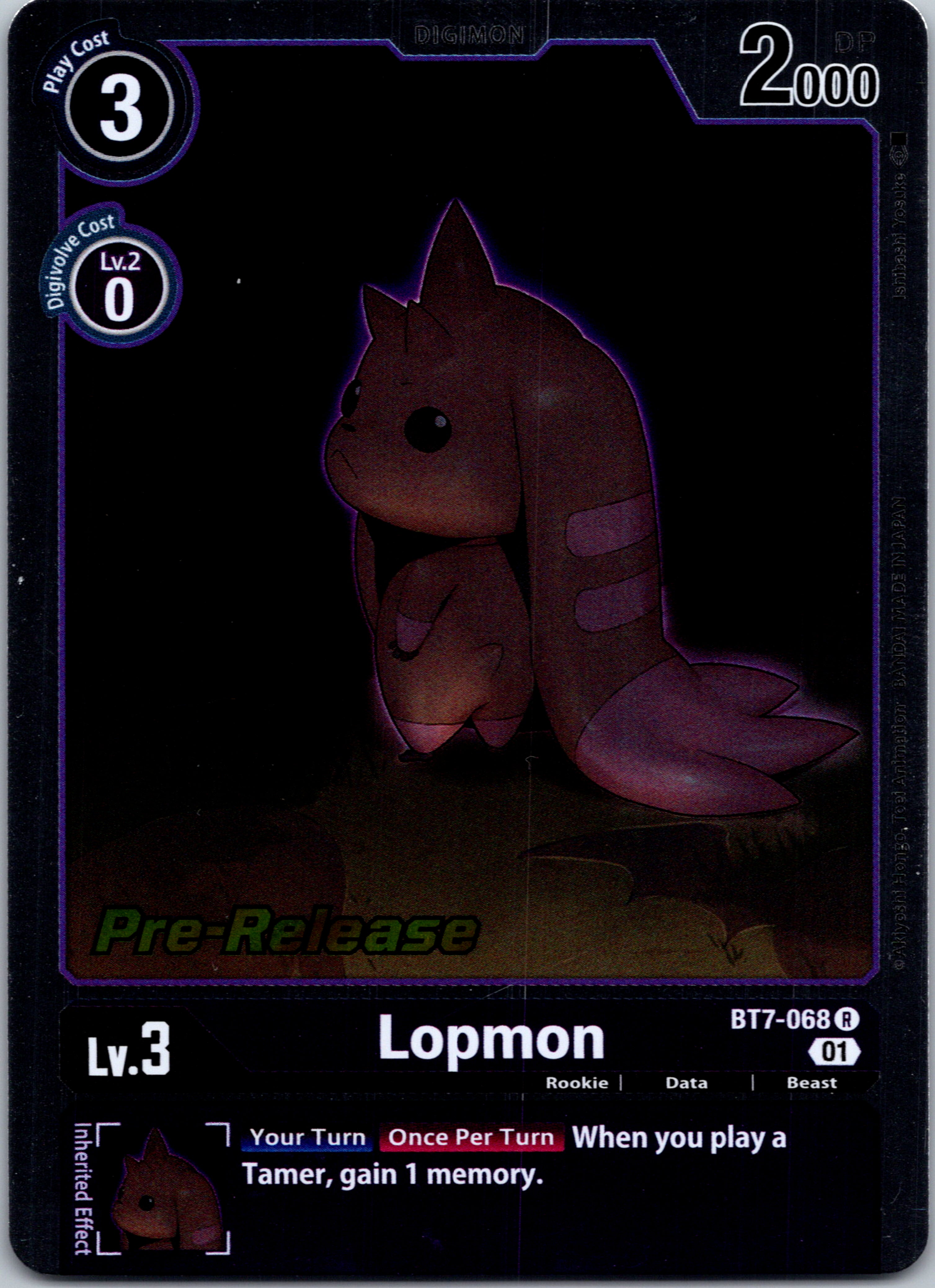 Lopmon [BT7-068] [Next Adventure Pre-Release Cards] Foil