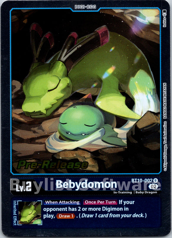 Bebydomon [BT10-002 U] [Xros Encounter Pre-Release Cards] Foil