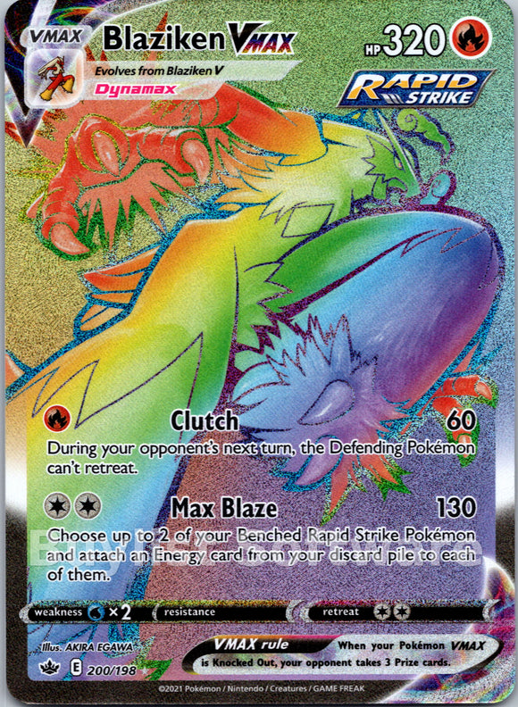 Blaziken VMAX (200/198) [Sword & Shield: Chilling Reign]