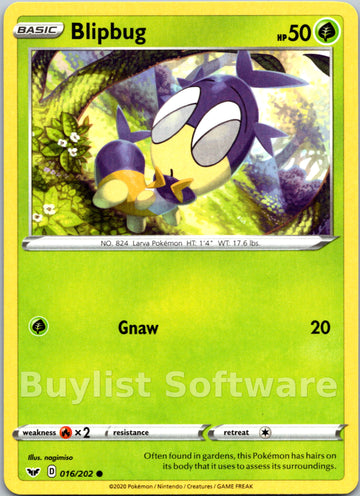 Blipbug [016/202] [Sword & Shield Base Set]