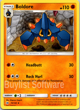 Boldore [70/149] [Sun & Moon Base Set]
