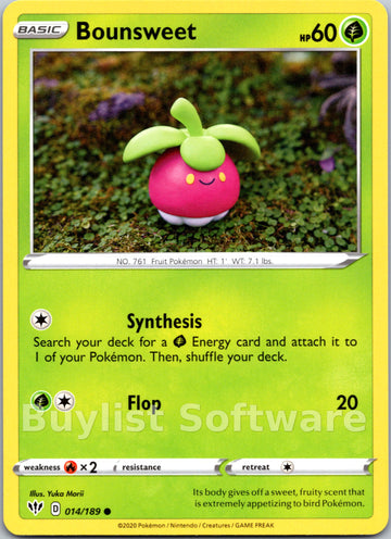 Bounsweet (014/189) [SWSH03: Darkness Ablaze]