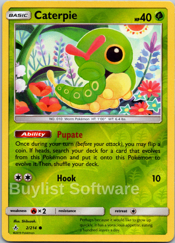 Caterpie [2/214] [Unbroken Bonds] Reverse Holofoil