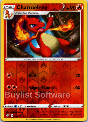 Charmeleon [024/185] [Vivid Voltage] Reverse Holofoil