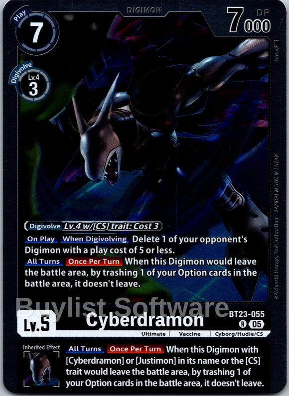 Cyberdramon [BT23-055 R] [Hackers' Slumber] Foil