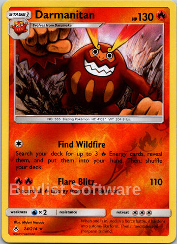 Darmanitan [24/214] [Unbroken Bonds] Reverse Holofoil