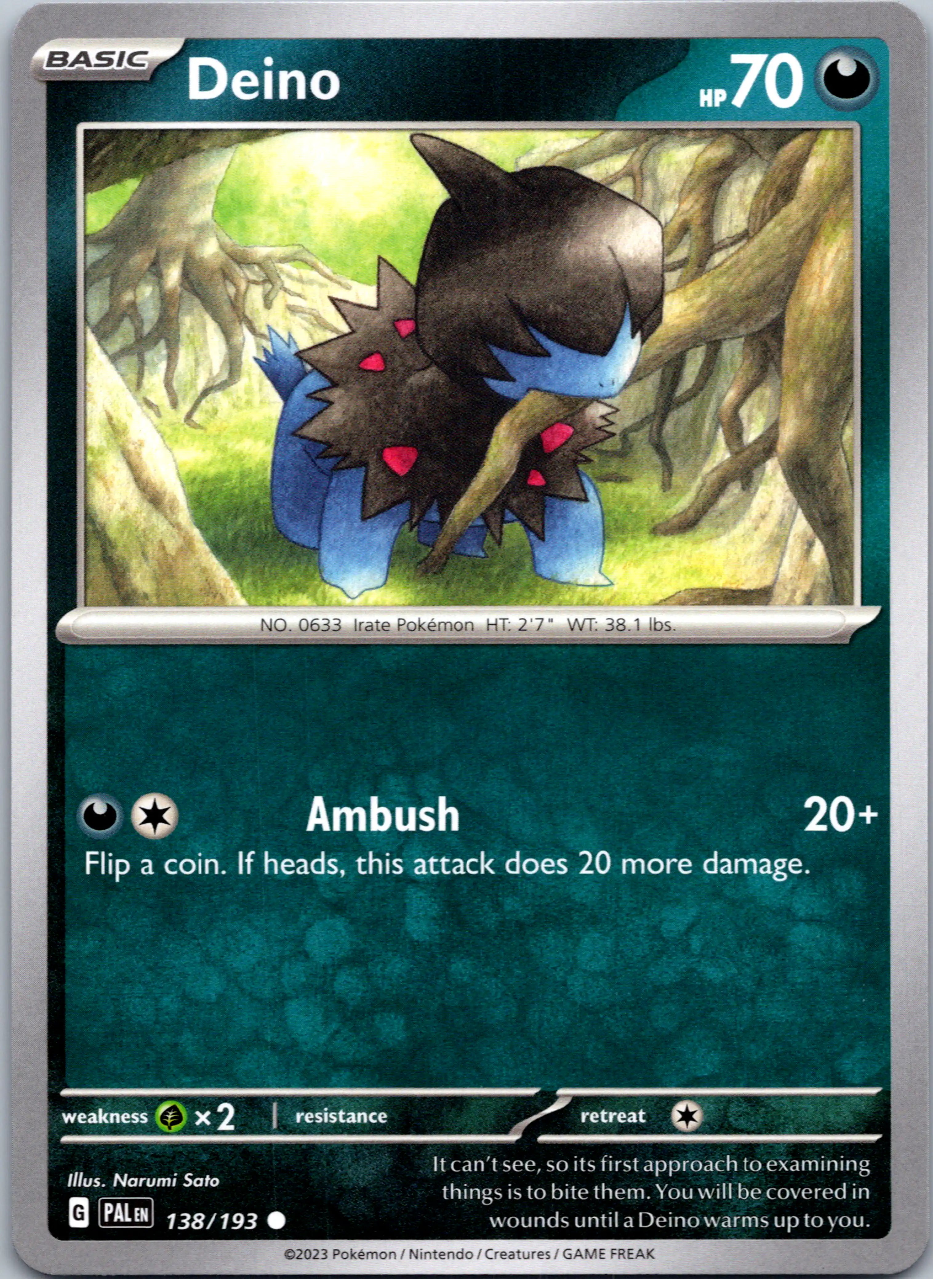 Deino [138/193] [Paldea Evolved]