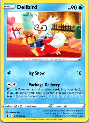 Delibird (032/198) [Sword & Shield: Chilling Reign]