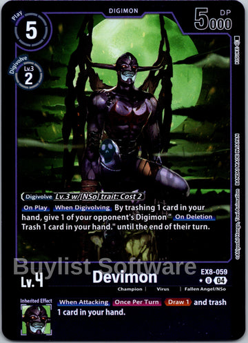 Devimon (Limited Foil) [EX8-059-U] [Chain of Liberation] Foil