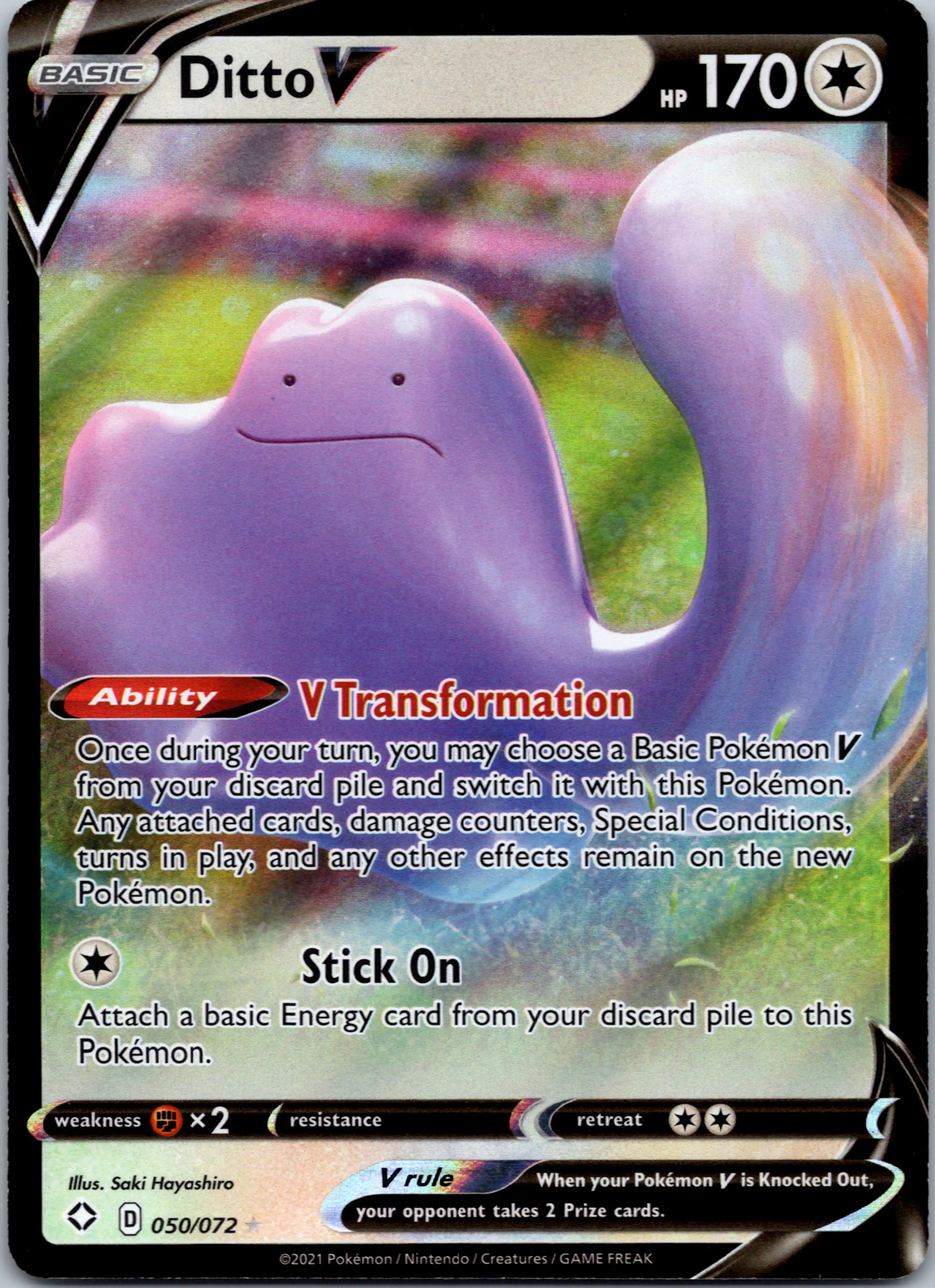 Ditto V [050/072] [Shining Fates] Holofoil