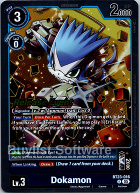 Dokamon [BT23-016 R] [Hackers' Slumber Release Event Cards] Foil