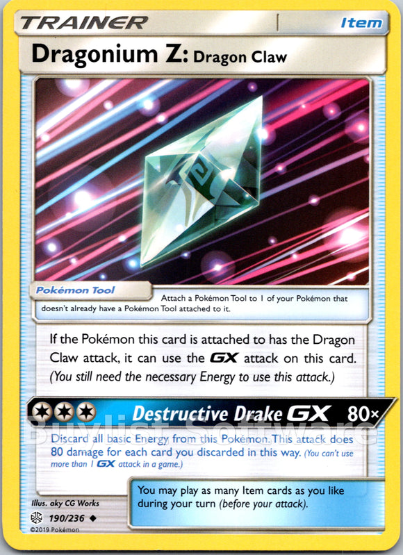 Dragonium Z: Dragon Claw [190/236] [Cosmic Eclipse] Reverse Holofoil