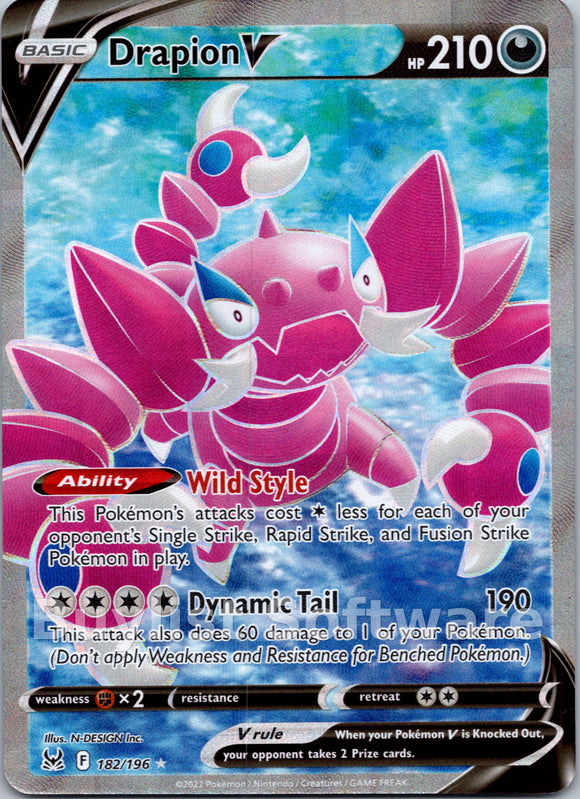 Drapion V (182/196) [Sword & Shield: Lost Origin]