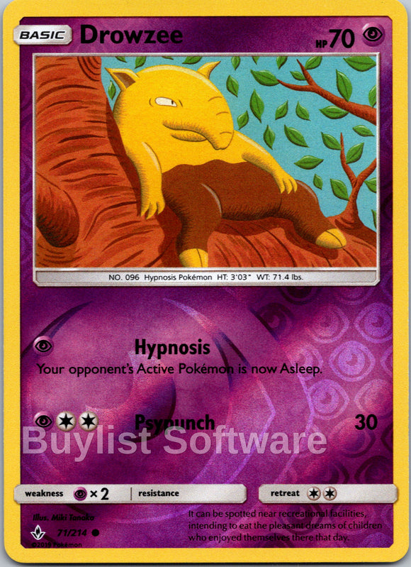 Drowzee [71/214] [Unbroken Bonds] Reverse Holofoil