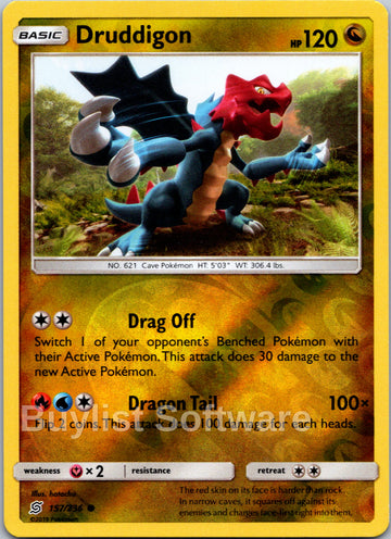 Druddigon [157/236] [Unified Minds] Reverse Holofoil