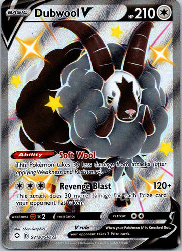 Dubwool V [SV120/SV122] [Shining Fates: Shiny Vault] Holofoil