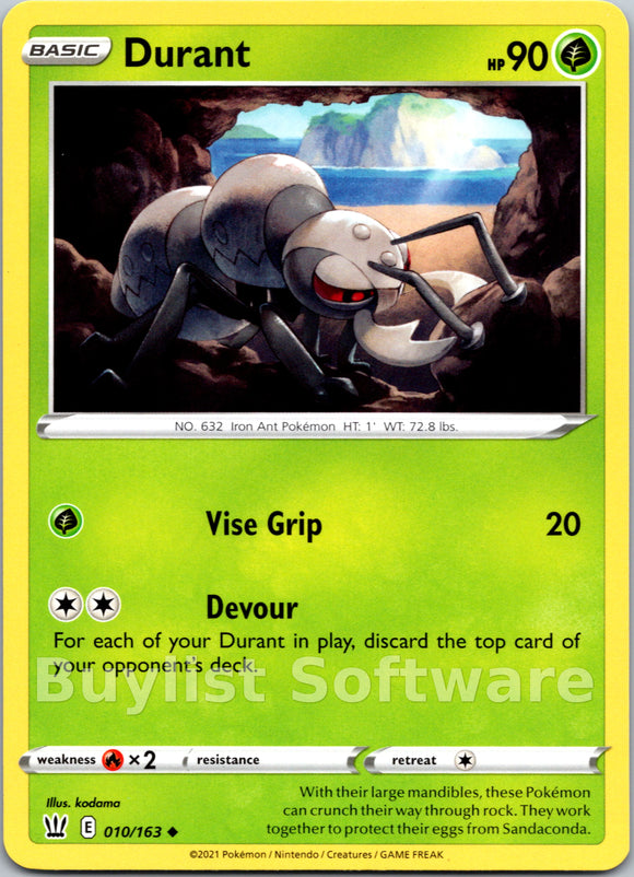 Durant [010/163] [Battle Styles] Reverse Holofoil