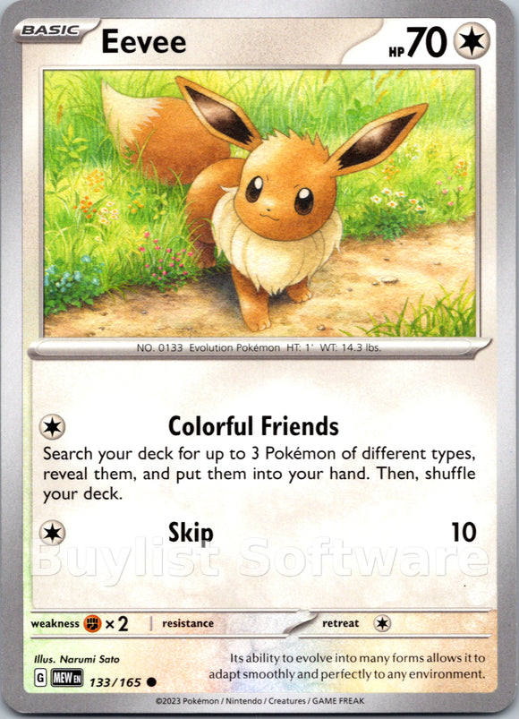 Eevee (133/165) [Scarlet & Violet:  151]
