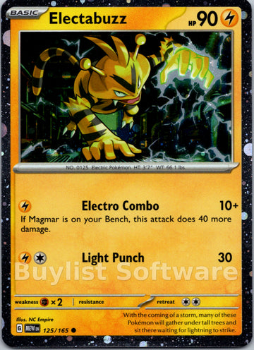 Electabuzz (125/165) [Scarlet & Violet:  151] Reverse Holofoil