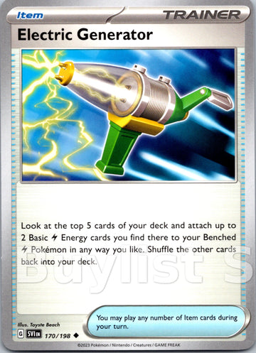 Electric Generator [170/198] [Scarlet & Violet Base Set] Reverse Holofoil