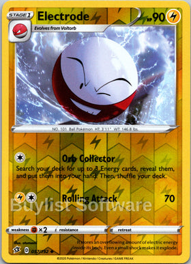 Electrode [057/192] [Rebel Clash] Reverse Holofoil