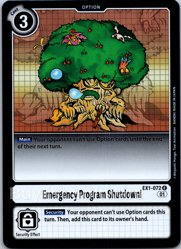 Emergency Program Shutdown! [EX1-072] [Classic Collection] Foil