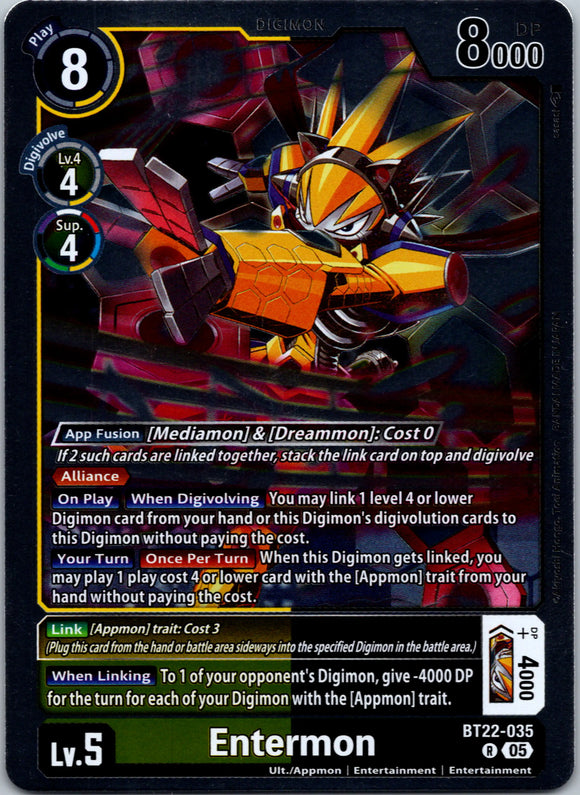Entermon [BT22-035 R] [Cyber Eden] Foil