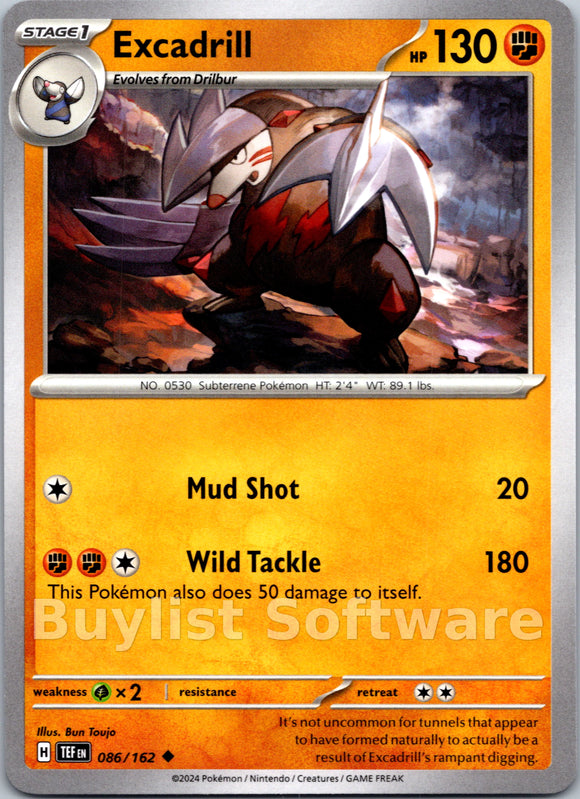 Excadrill [086/162] - (Temporal Forces) Reverse Holofoil