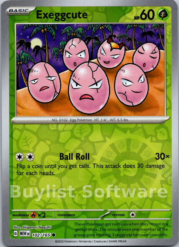 Exeggcute (102/165) [Scarlet & Violet:  151]