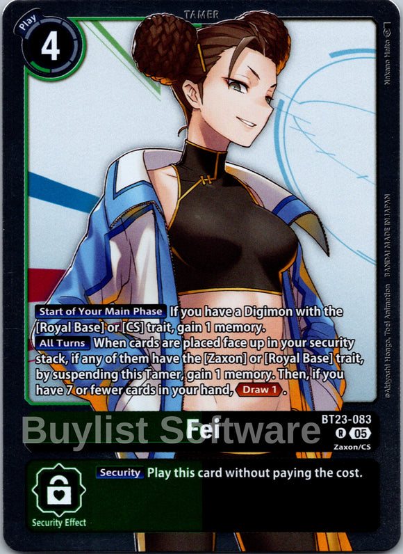 Fei [BT23-083 R] [Hackers' Slumber] Foil